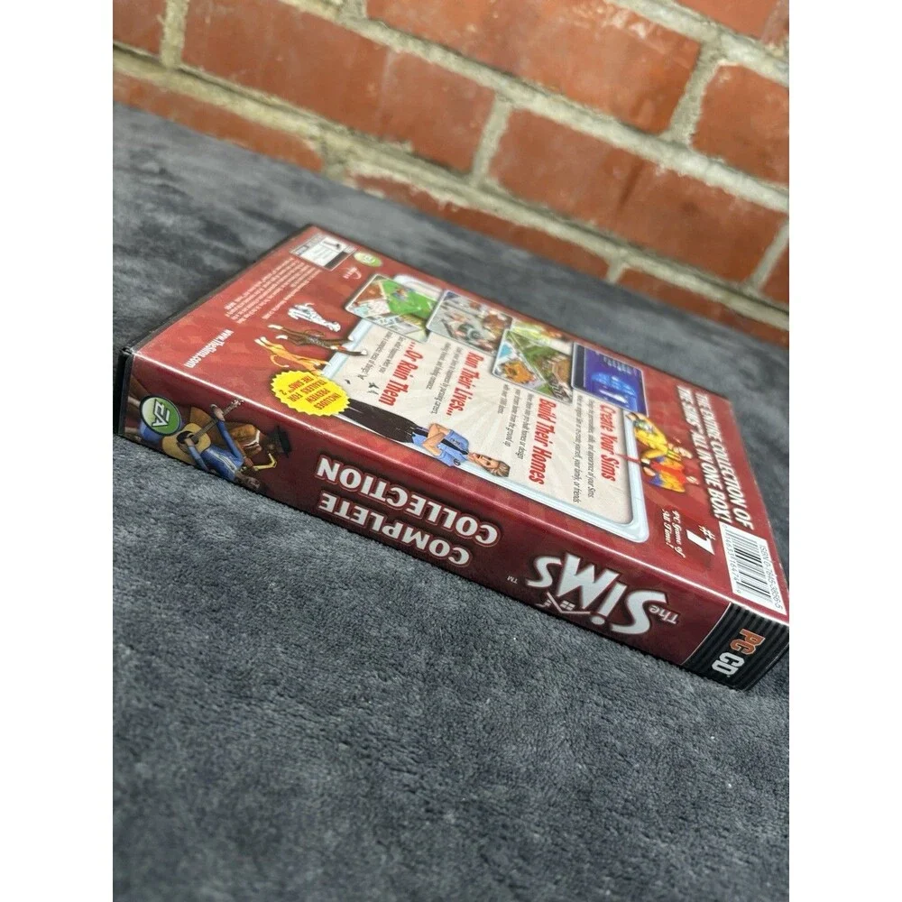 The Sims Complete Collection PC Windows, 2005 4 Disc Case, Manual
